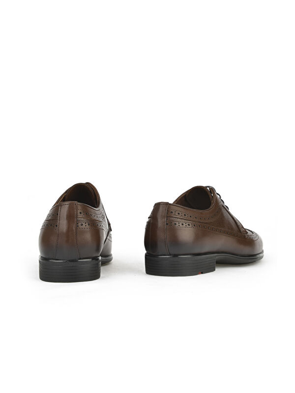 Erkek Hakiki Deri Küçük Numara Ayakkabı 141745Z4152 Kahve - Görsel 4
