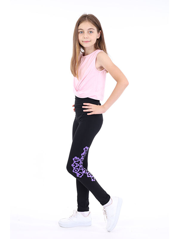 Toontoykids Kız Çocuk Baskılı Tayt