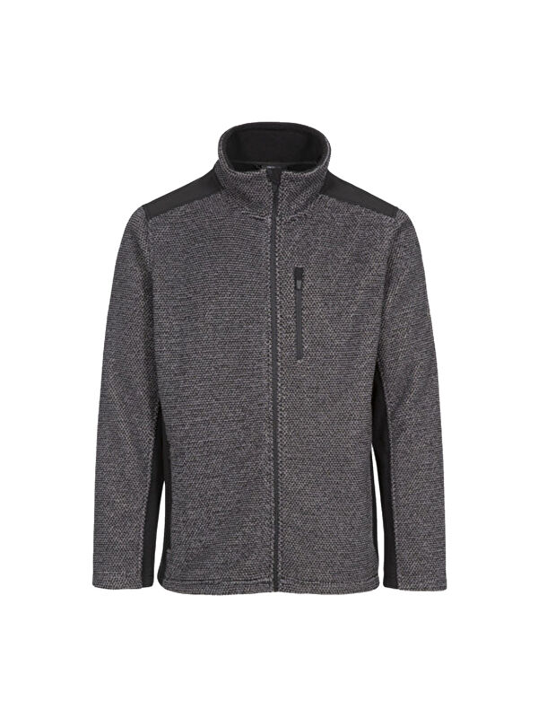 Trespass Faratino - Fleece At300 Erkek Gri Polar Fermuarlı Sweatshirt