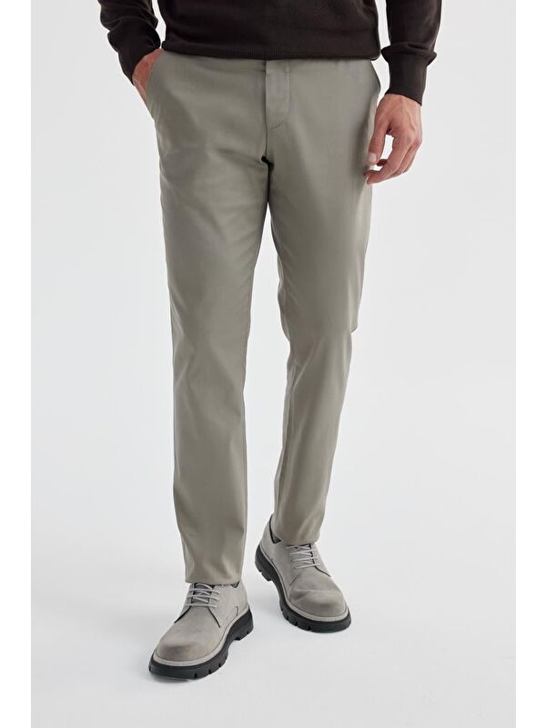 JAKAMEN Vizon Comfort Fit Yan Cep Kanvas Pantolon
