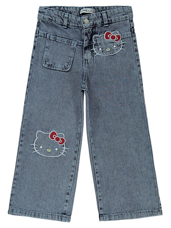Hello Kitty 6-9 Yaş Pantolon - Mavi8-9 Yaş