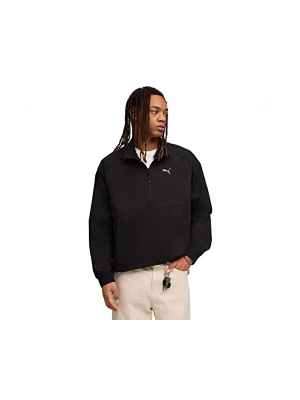 Puma Pumatech Half-Zip Crew Erkek Günlük Ceket 63210101 Siyah