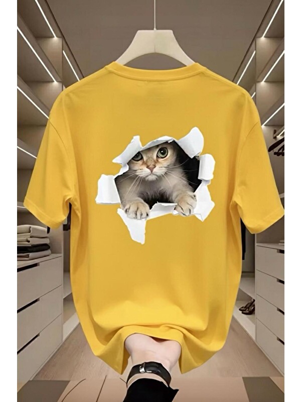 Oksit Catys 2026 Oversize Unisex Kadın Tshirt