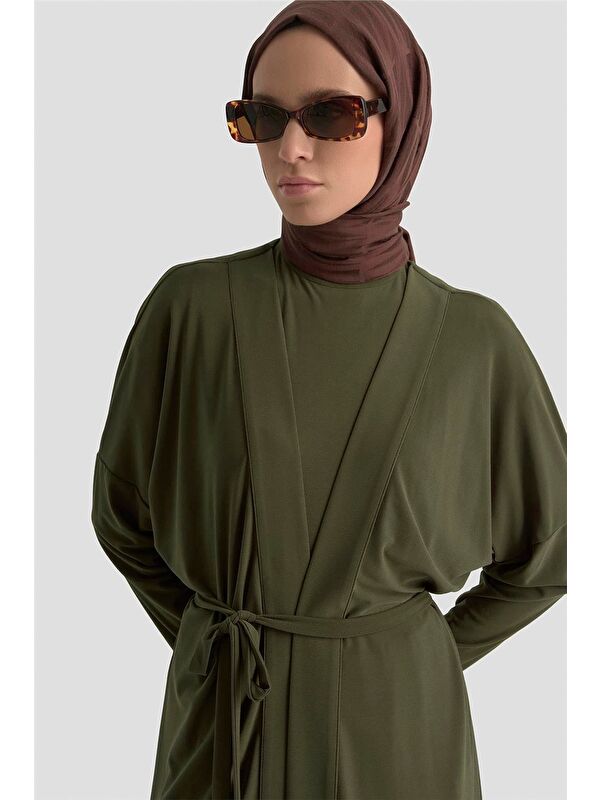ARMİNE 3'Lü Örme Takım 25Kd1057 Haki