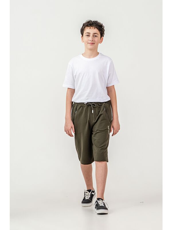 Mışıl Kids Sport Baskılı Cepler Fermuarlı Erkek Çocuk Şort
