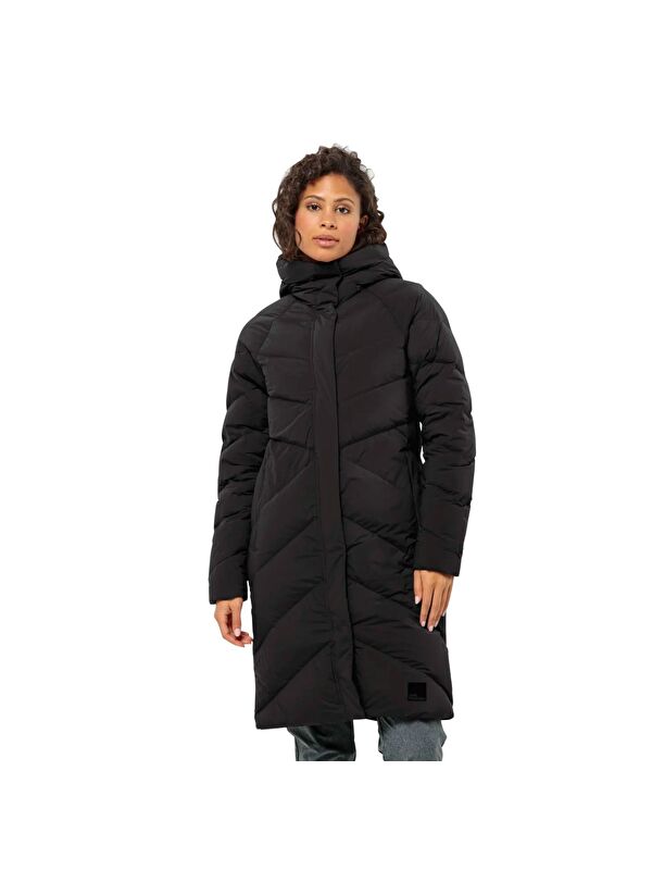 Jack Wolfskin Marienplatz Coat Rds Kadın Siyah Outdoor Ceketi