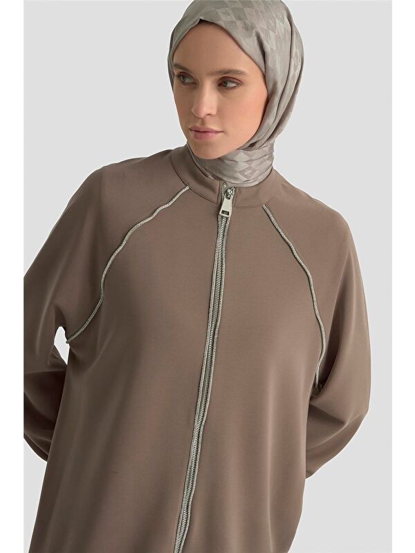 ARMİNE Biyeli Örme Takım 25Kd1176 Kahve