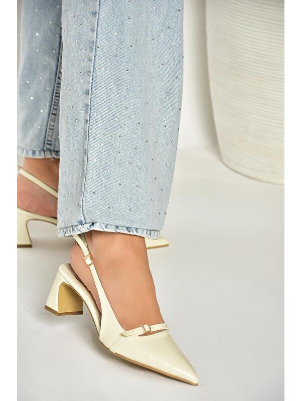 Bej Kadın Topuklu Ayakkabı U6540787 - Görsel 3