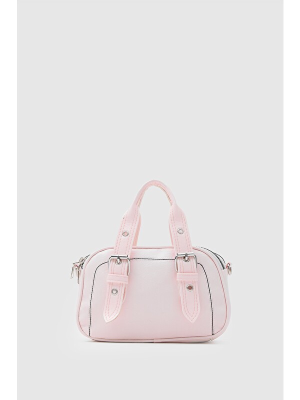 Shulebags Rode Vintage El Ve Çapraz Çanta Pudra Pembe