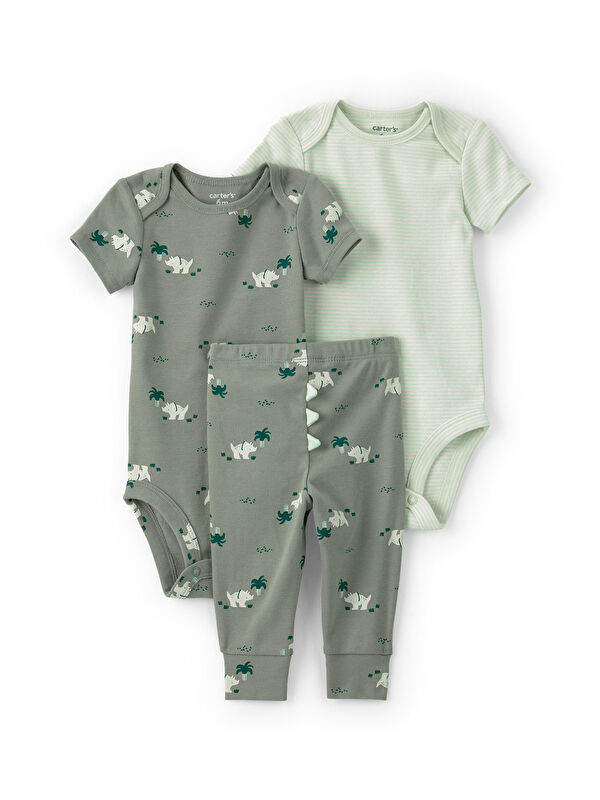 Carter's Erkek Bebek 3'lü Set Yenidoğan-24 Ay Yeşil