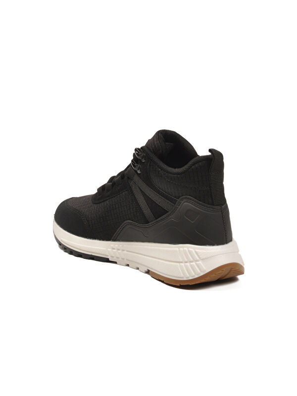 Siyah Beyaz Bilek Boy Kaymaz Bağcıklı Hafif Unisex Bot 2880 G - Görsel 5