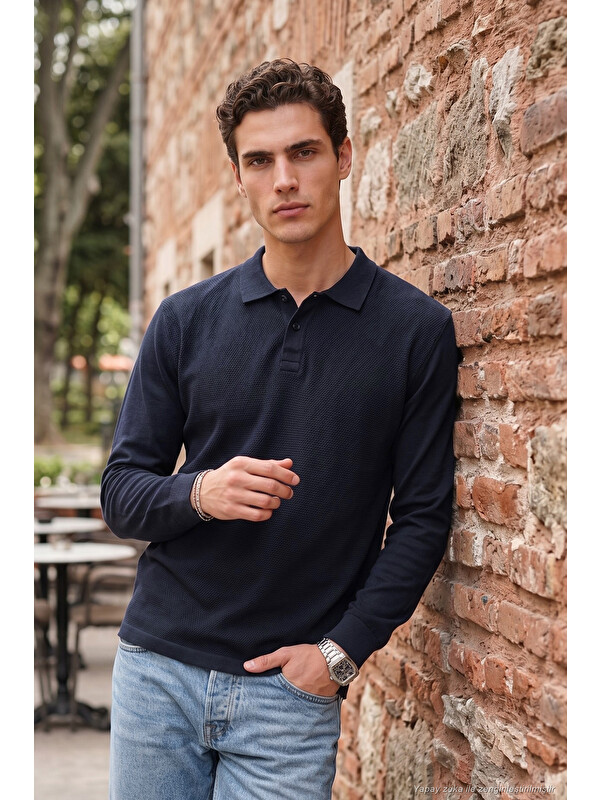 Buratti Pamuklu Düğmeli Polo Yaka Sweat 5905838
