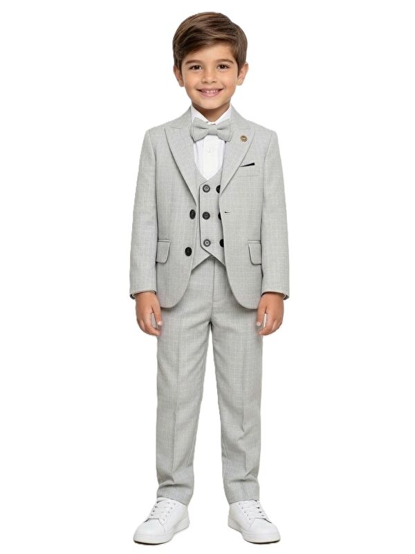 Mnk Baby & Kids Kiryos Erkek Çocuk Kareli Takım Elbise M00806