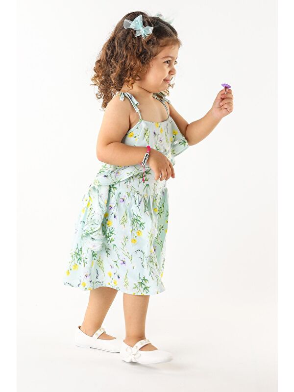 Bareti Cilt İncili Günlük Cırtlı Kız Çocuk Babet Ayakkabı - Görsel 5