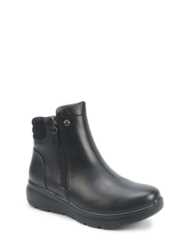 163024.Z5PR Siyah Kadın Dolgu Topuk Bot - Görsel 3