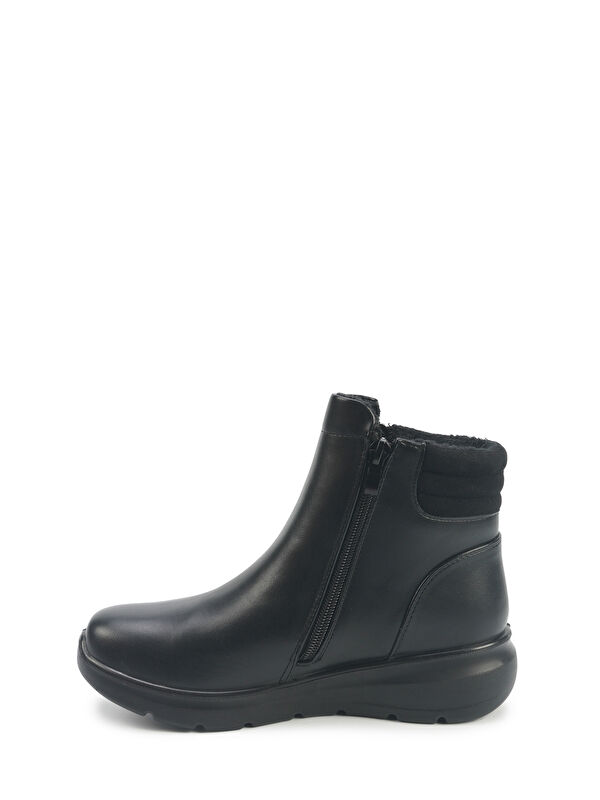 163024.Z5PR Siyah Kadın Dolgu Topuk Bot - Görsel 4