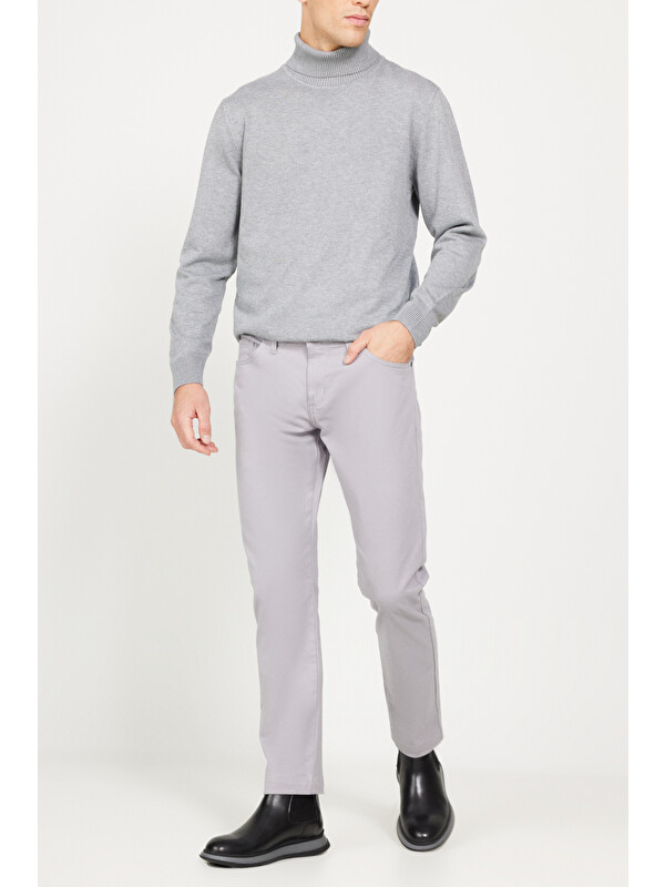 Altınyıldız Classics Erkek Taş Slim Fit Dar Kesim 5 Cep Pamuklu Esnek Pantolon