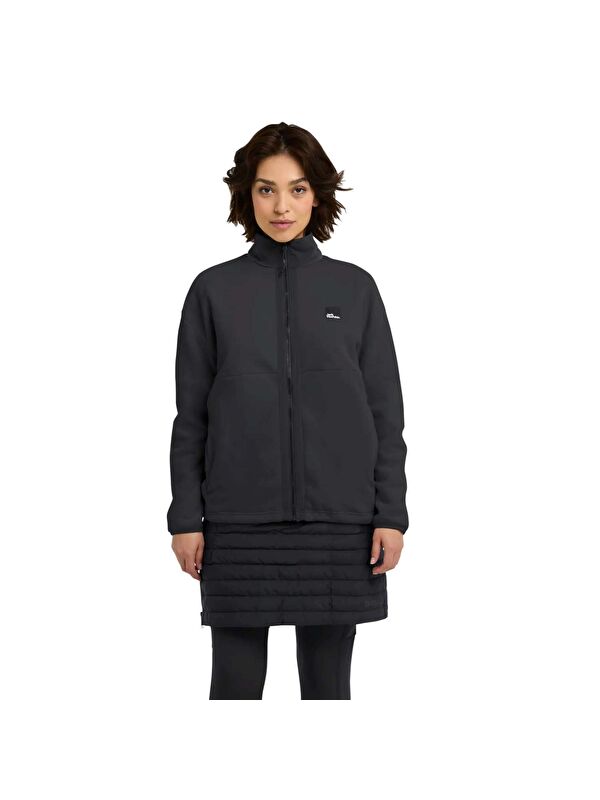 Jack Wolfskin Sumetro Fz Kadın Siyah Polar Ceket