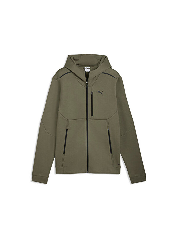 Puma Pumatech Full-Zip Hoodie Dk Erkek Günlük Fermuarlı Sweatshirt 63441581 Yeşil