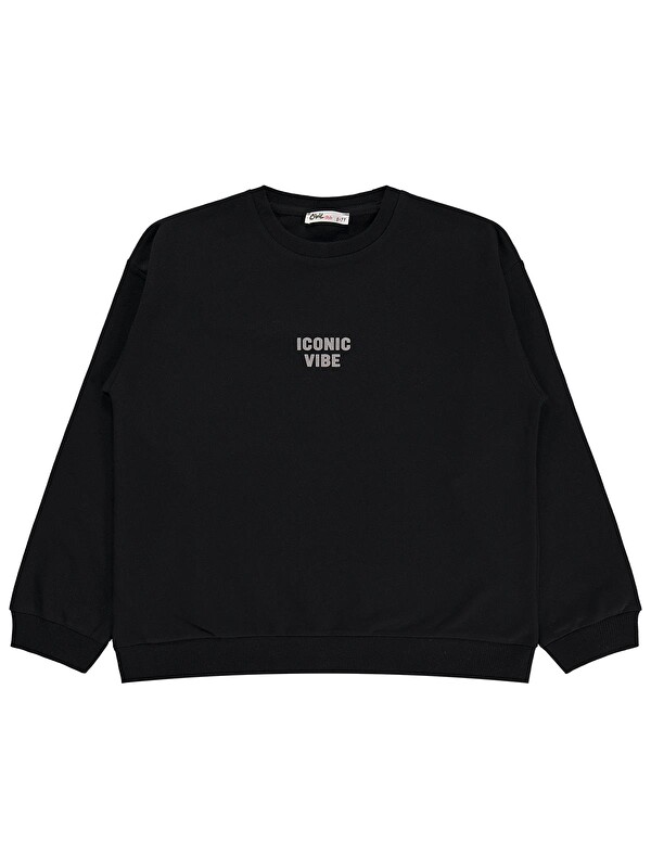 Civil Girls Basic 6-9 Yaş Sweatshirt - Siyah