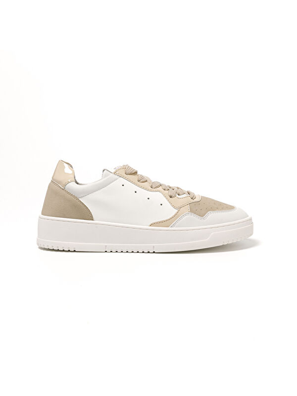 Comart Kadın Sneaker 115580CO LONDON 5580CO Beige Bianco