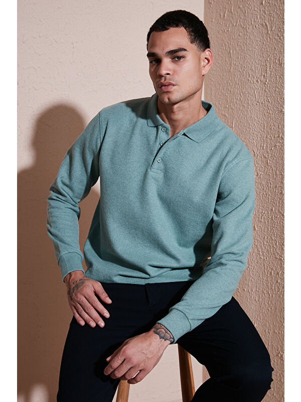 Buratti Pamuk Karışımlı Regular Fit Polo Yaka Erkek Kazak 456223