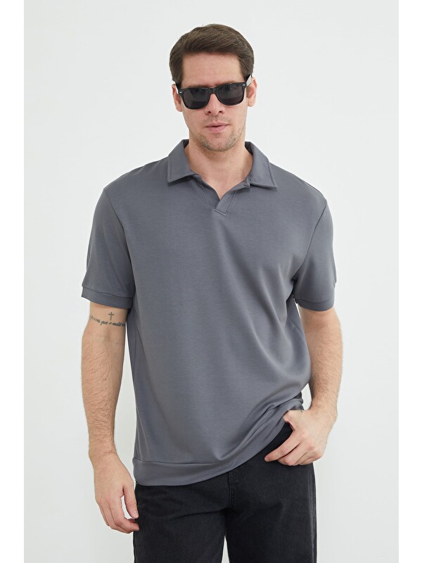 Fullamoda Basic Polo Yaka Modal Tişört