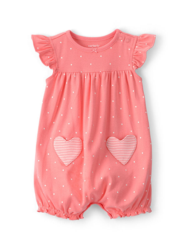 Carter's Kız Bebek Kısa Tulum 3 Ay-24 Ay Pembe