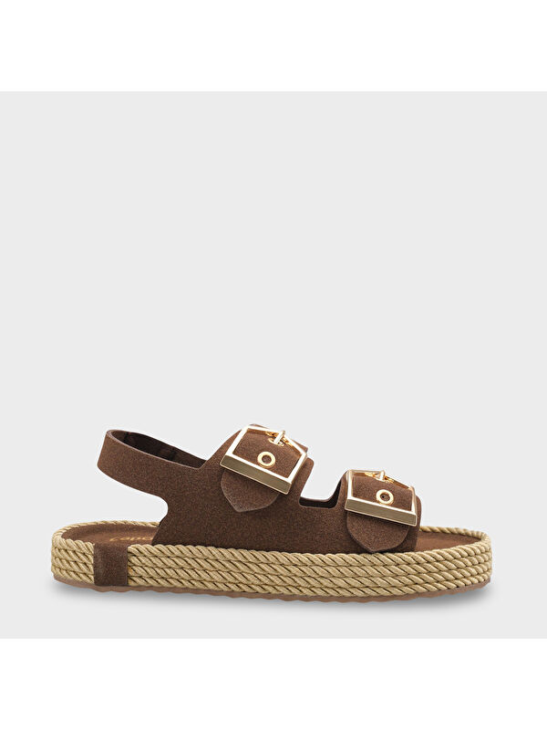 Capone Outfitters Faith Metal Tokalı Konfor Kadın Sandalet