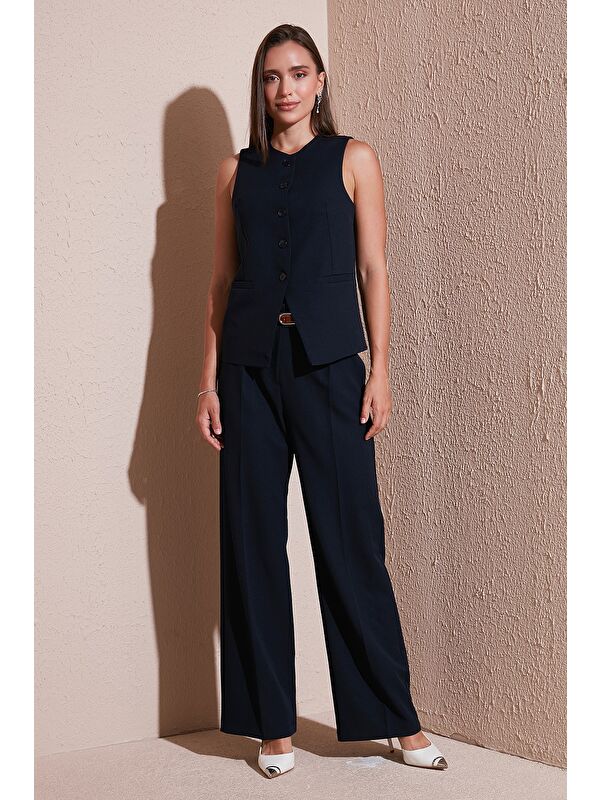 Lela Wide Leg Yüksek Bel Geniş Paça Palazzo Pantolon 65271262