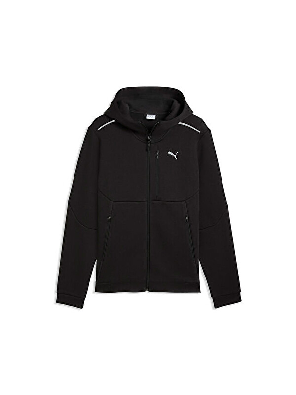Puma Pumatech Full-Zip Hoodie Dk Erkek Günlük Fermuarlı Sweatshirt 63441501 Siyah