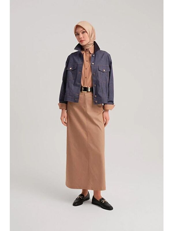 ARMİNE Kısa Denim Ceket 24Y5405 Lacivert