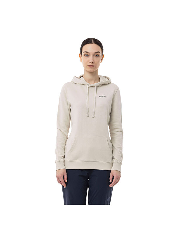 Jack Wolfskin Alice Hoody Kadın Bej Sweatshirt