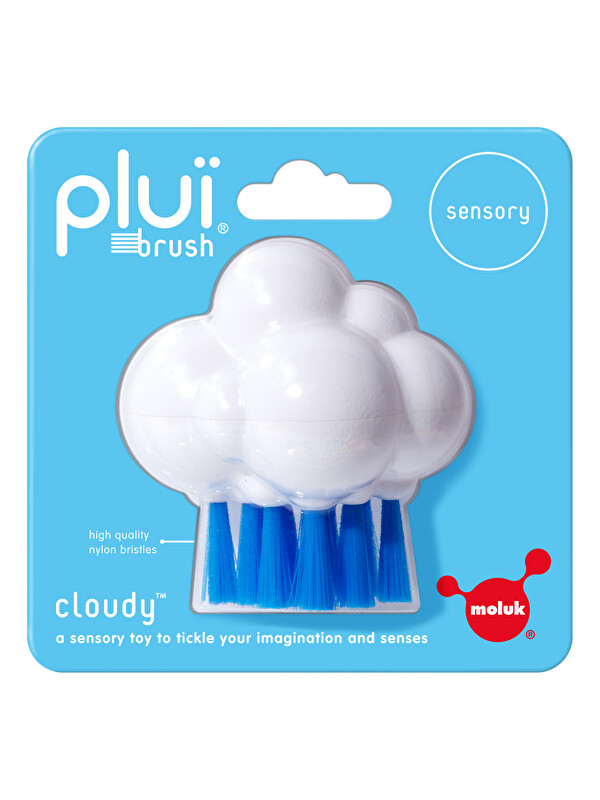 Moluk Plui Brush Cloudy - White/Blue