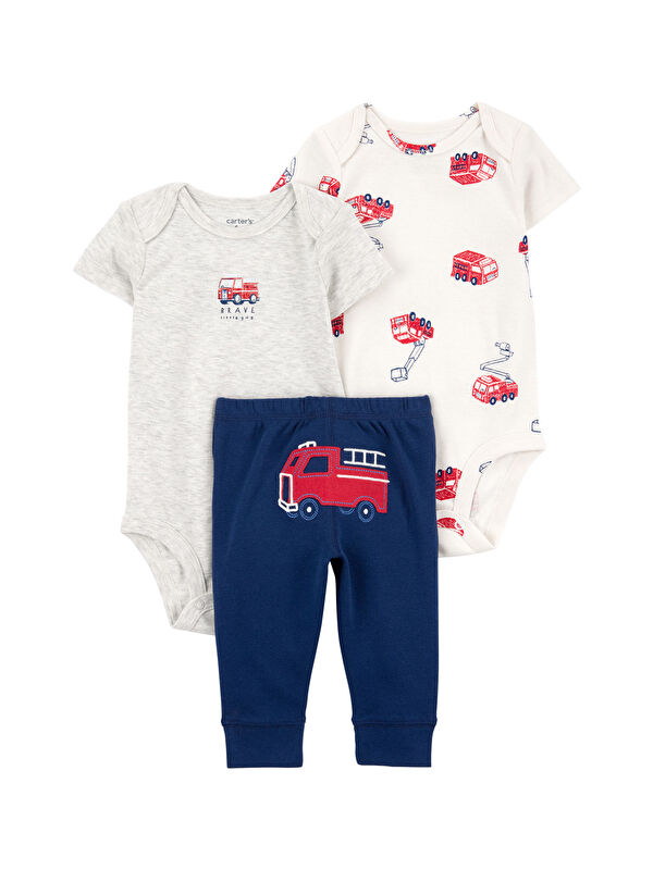 Carter's Erkek Bebek Alt Üst Set 3Lü Set