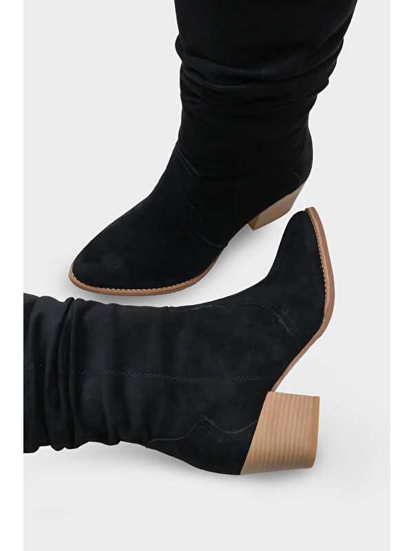 Gertie Kadın Siyah Sivri Burun Çizme - Görsel 6