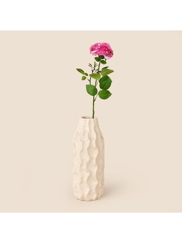 Evidea Deco Katmerli Gül Yapay Dal Çiçek - Pembe - 50 cm