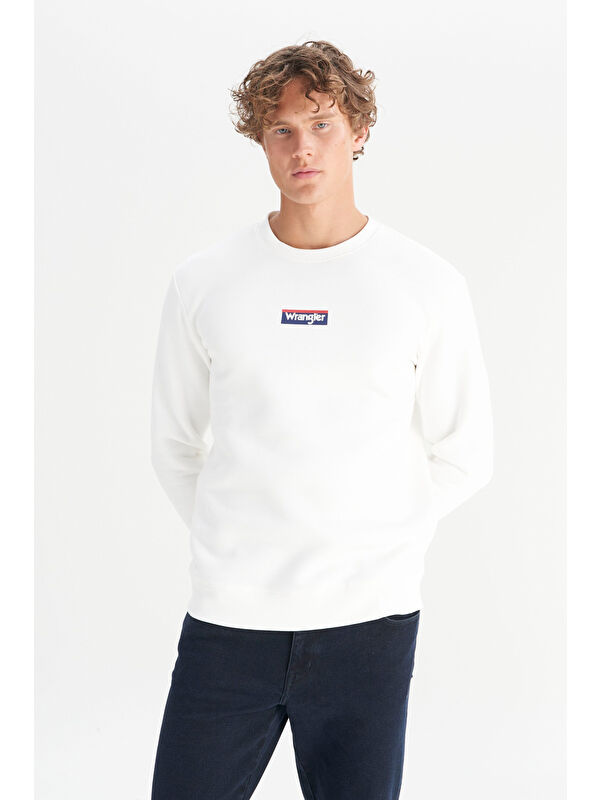 Wrangler Pamuklu Regular Fit Bisiklet Yaka Logo Detaylı Sweatshirt
