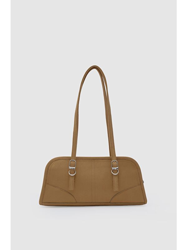 Shulebags Vanity Süet Baget Çanta Taba