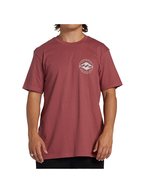 Billabong Rotor Diamond Erkek Pembe Tişört