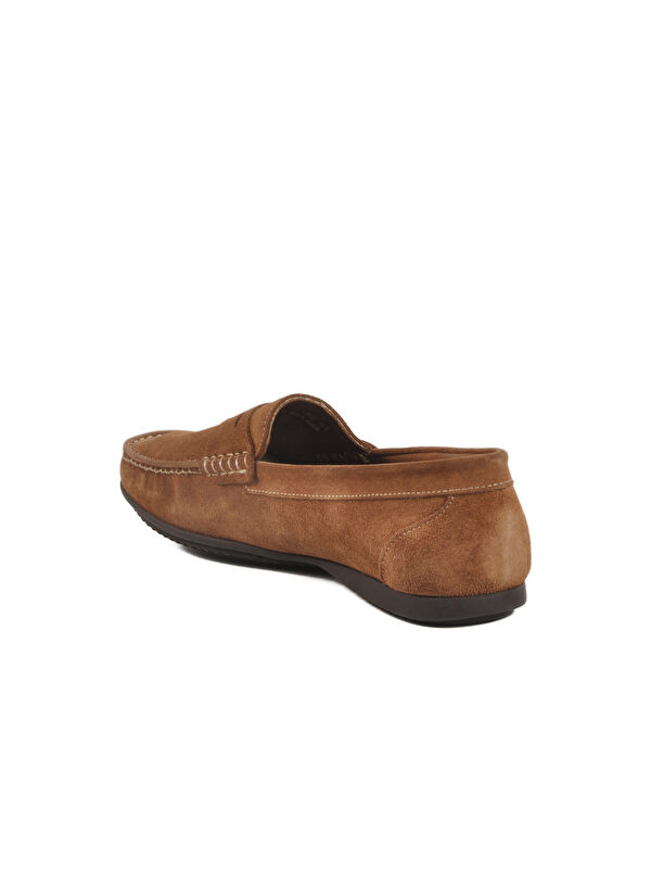 Toprak Nubuk Hakiki Deri Erkek Casual Ayakkabı Kazar M - Görsel 5