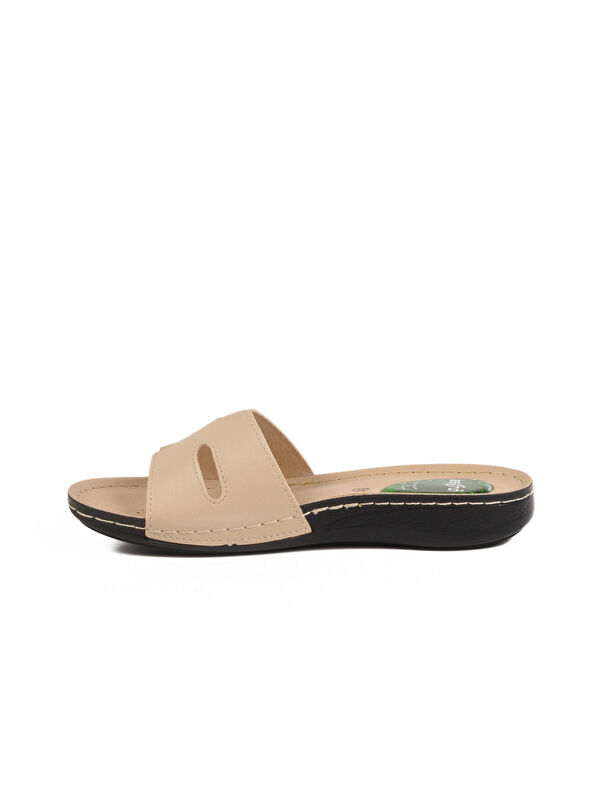 Bej Jel Taban Anatomik Kadın Terlik 6813 Z - Görsel 3