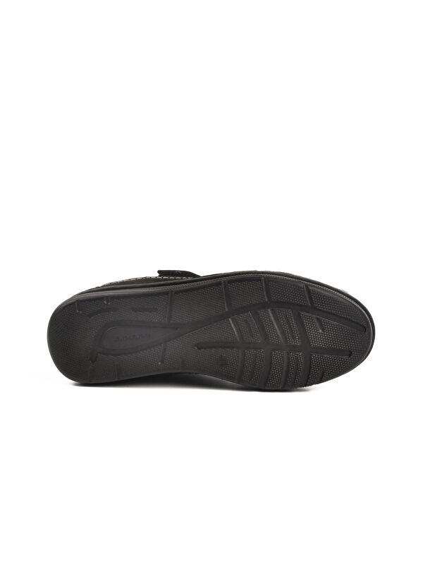 Siyah Süet Hakiki Deri Erkek Cırtlı Casual Ayakkabı 2623 M - Görsel 6