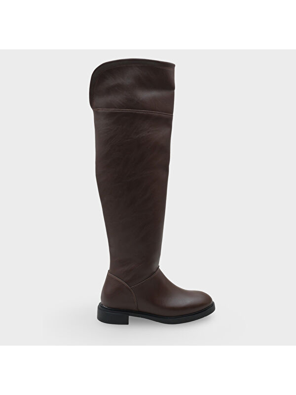 Oriana Kadın Koyu Kahverengi Çizme - Görsel 3