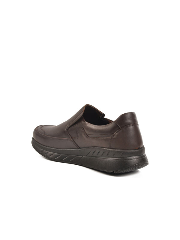 Kahve Hakiki Deri Erkek Casual Ayakkabı C410 M - Görsel 5