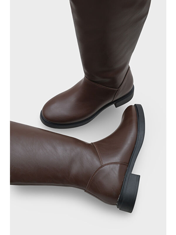 Oriana Kadın Koyu Kahverengi Çizme - Görsel 7