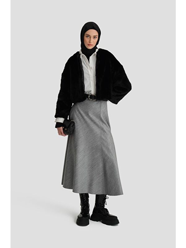 ARMİNE Etek 25K1731 Antrasit