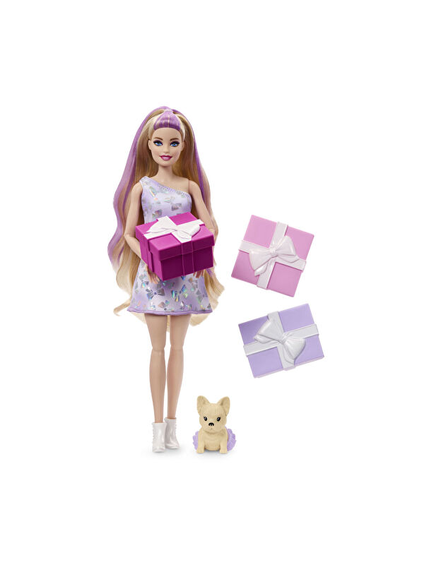 BARBIE Barbie Party Unboxed Köpeğimin Doğum Günü Serisi Sarışın JFG71