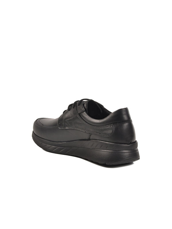 Siyah Hakiki Deri Erkek Casual Ayakkabı C411 M - Görsel 5