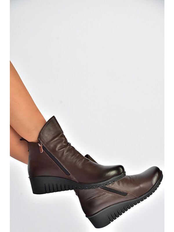 Kahverengi Kadın Bot V324200303 - Görsel 4